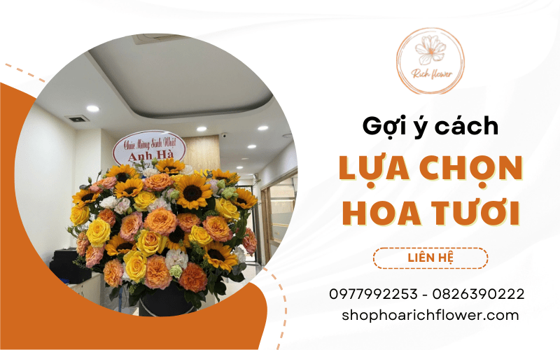 cách chọn hoa tươi