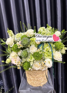 Giỏ hoa để bàn 25