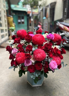 Giỏ hoa để bàn 29